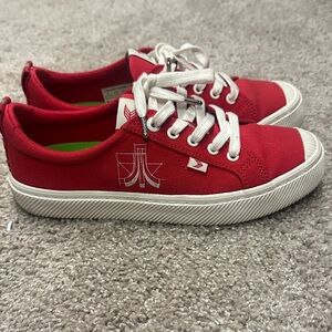 Women's Cariuma x Atari Red Canvas Sneakers